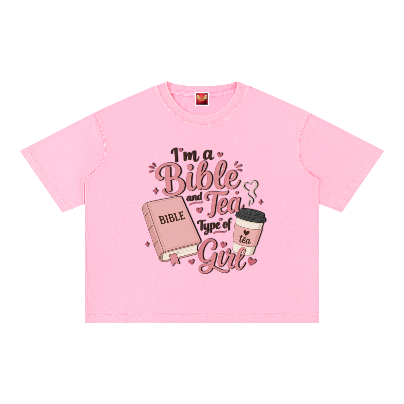 Bible & Tea Mineral Wash Boxy Cotton T-Shirt