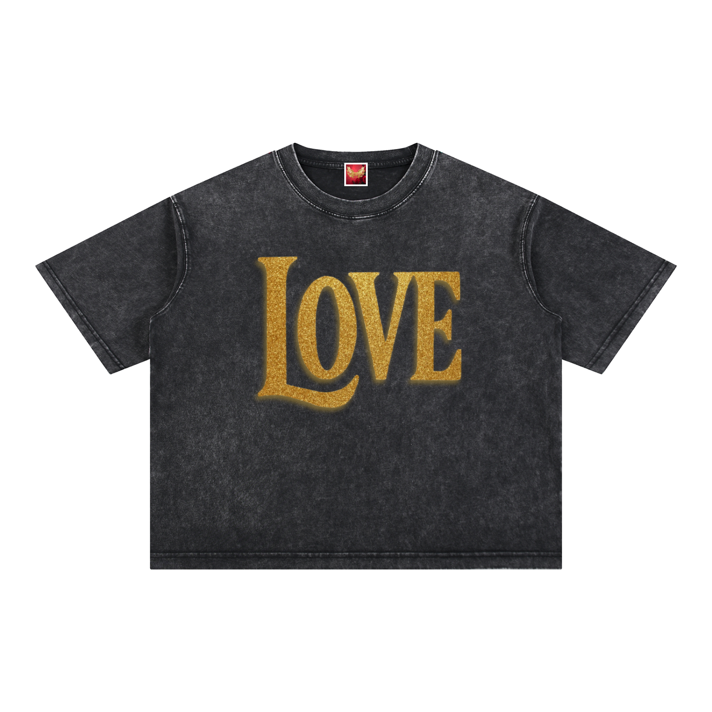 LOVE Mineral Wash Boxy Cotton T-Shirt