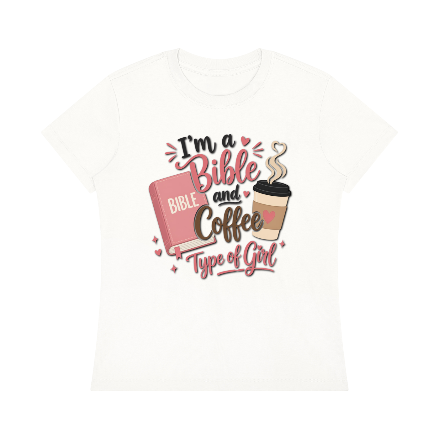 Bible & Coffee Crewneck T-Shirt
