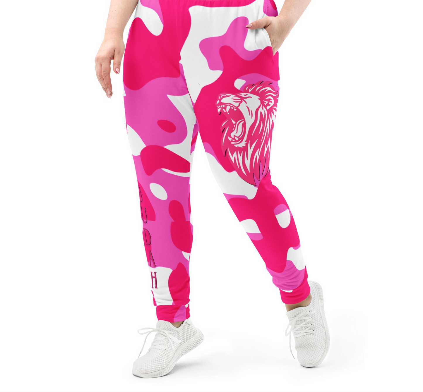 Pink Army Fatigue "Lion of Judah" Women's Joggers
