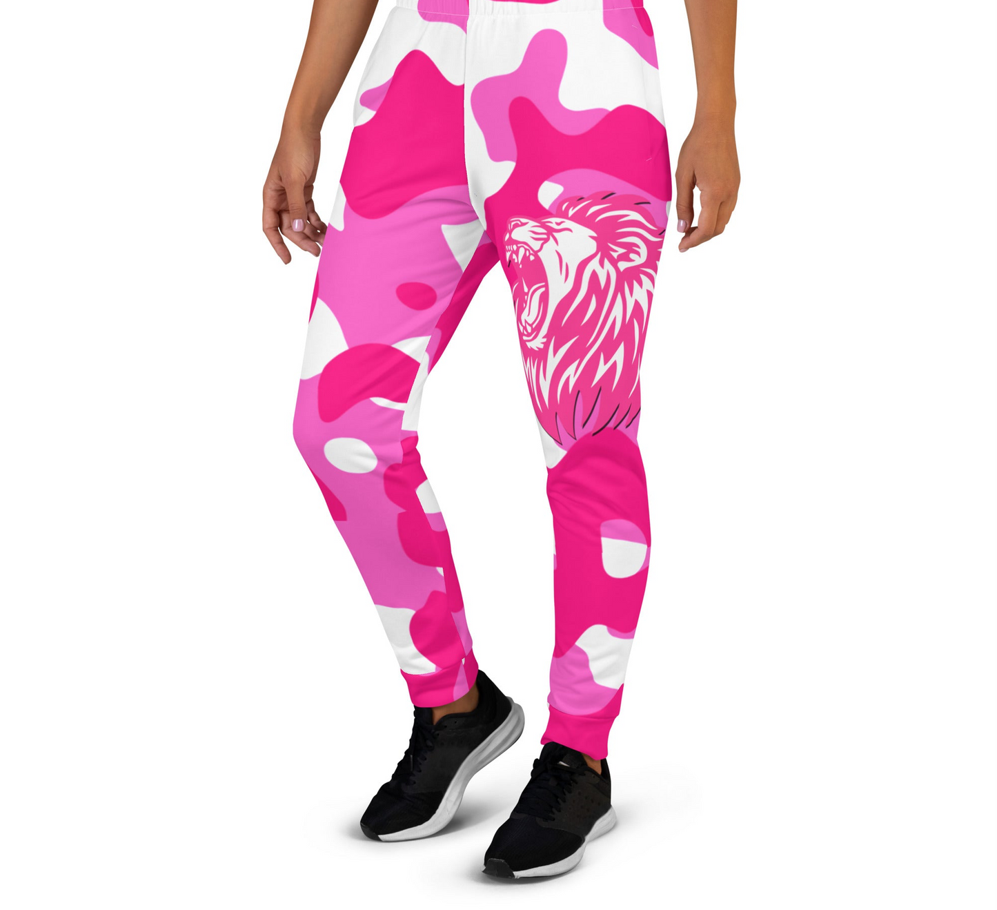 Pink Army Fatigue "Lion of Judah" Women's Joggers