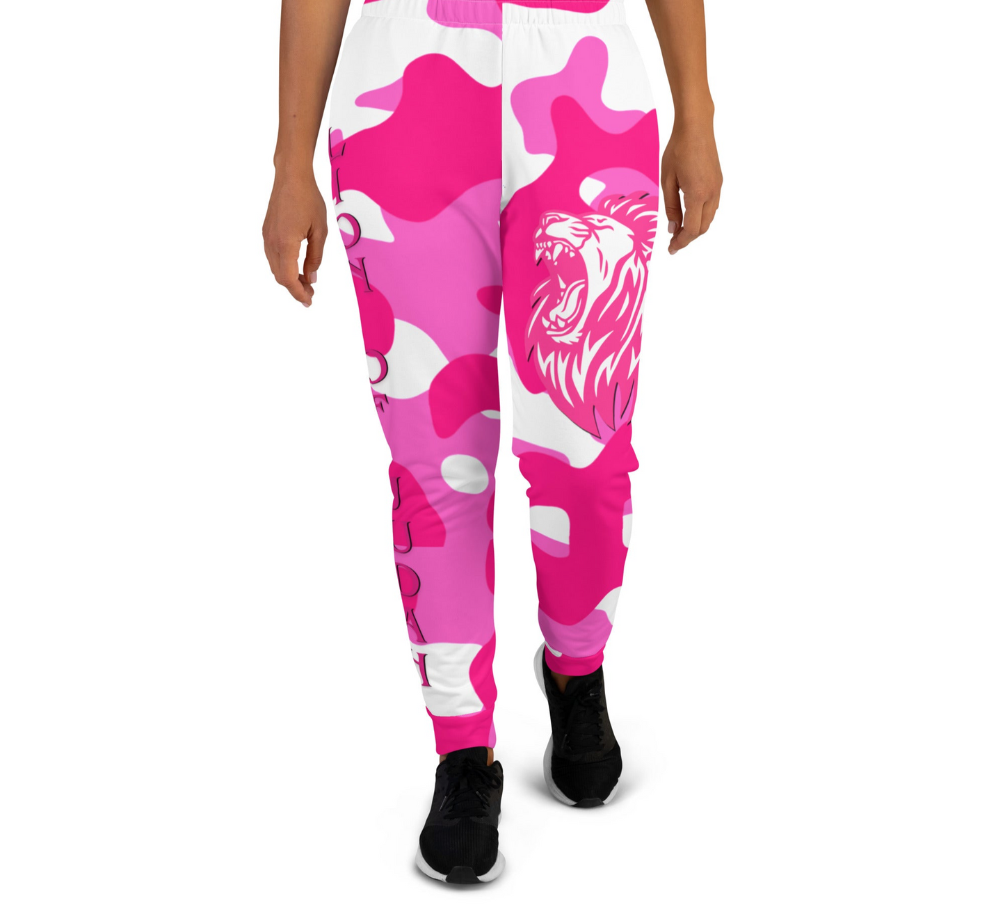Pink Army Fatigue "Lion of Judah" Women's Joggers