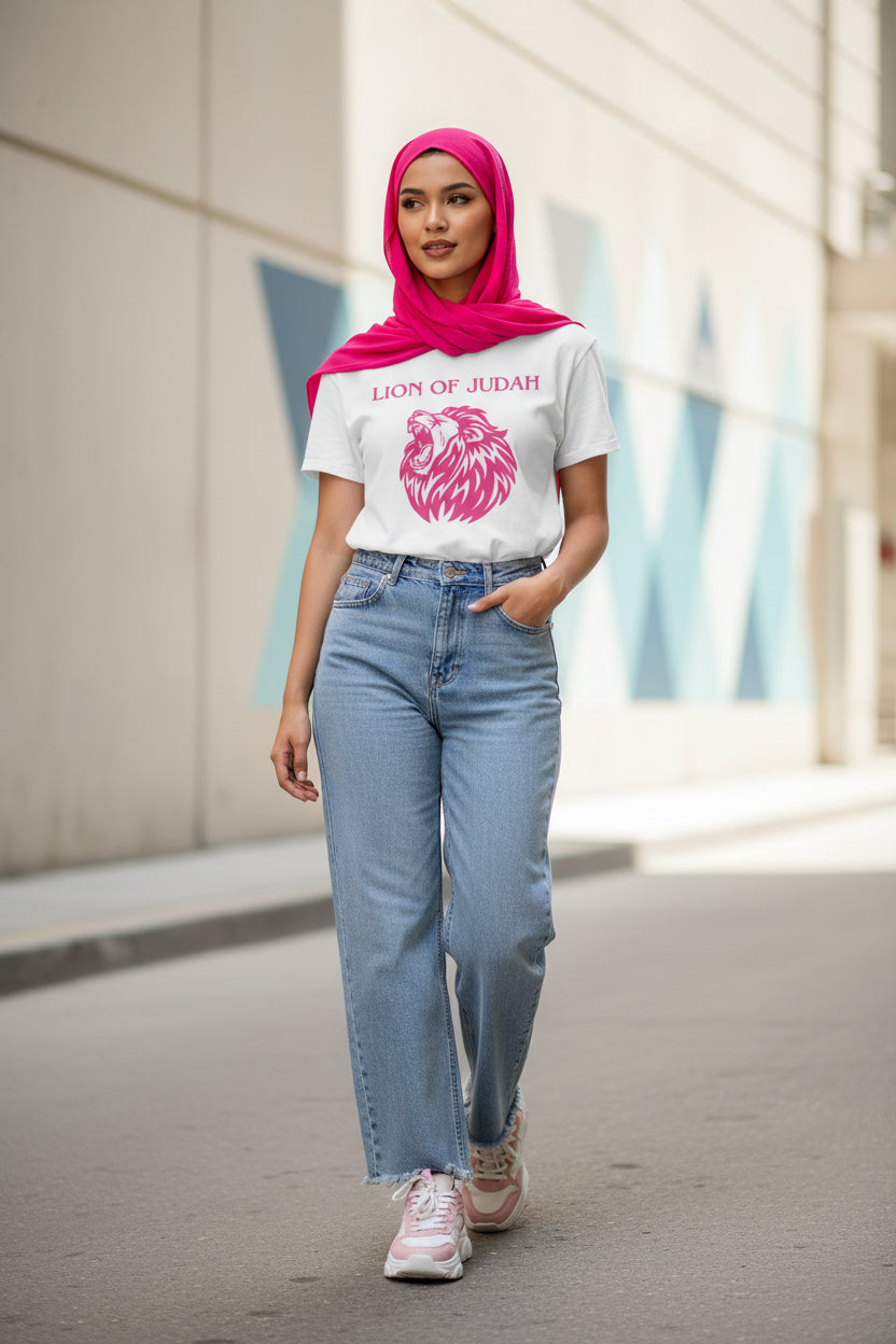 Short sleeve women's Lion of Judah tee