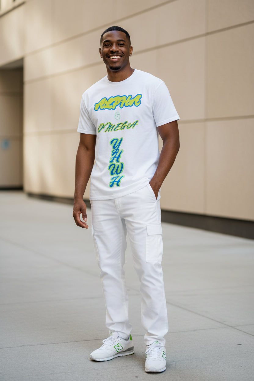 Men's Alpha & Omega/YHWH tee