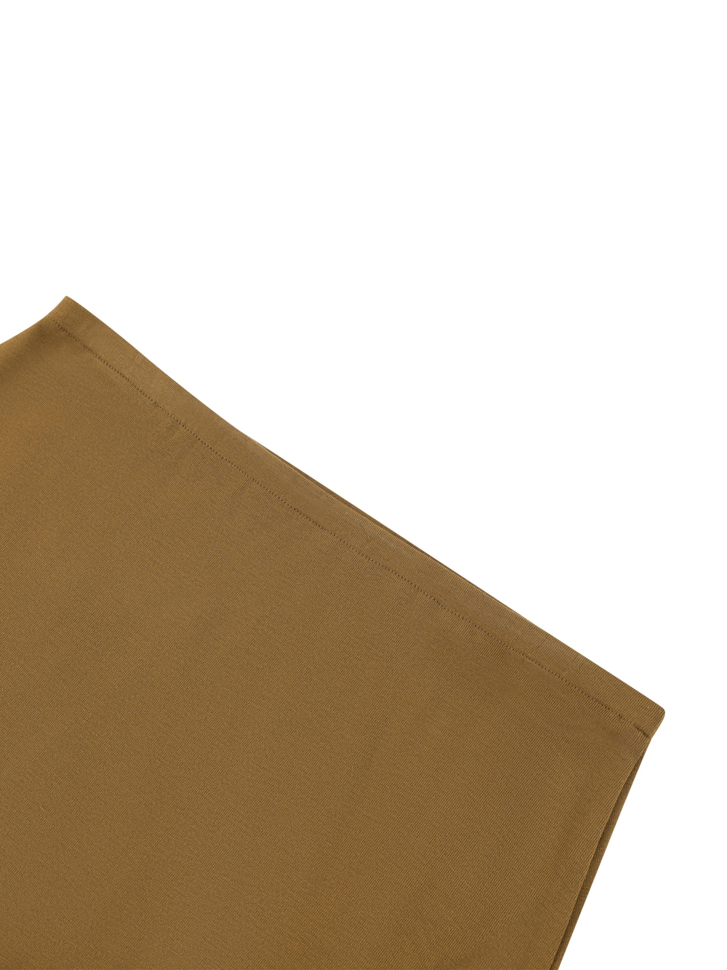 Women's Solid Color Knit Maxi Skirt (Brown)