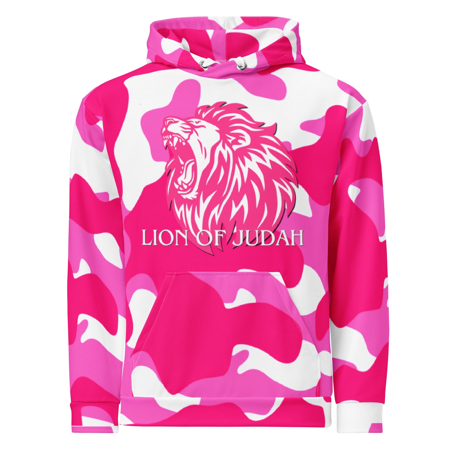 Pink Army Fatigue "Lion of Judah" Women's Hoodie
