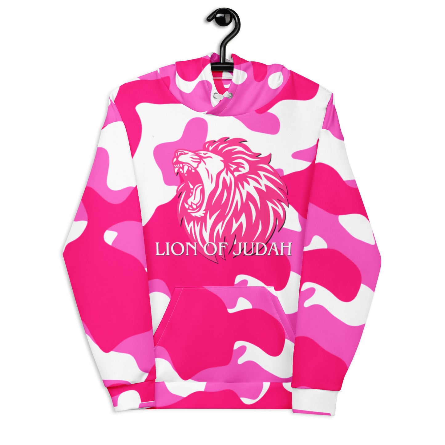 Pink Army Fatigue "Lion of Judah" Women's Hoodie