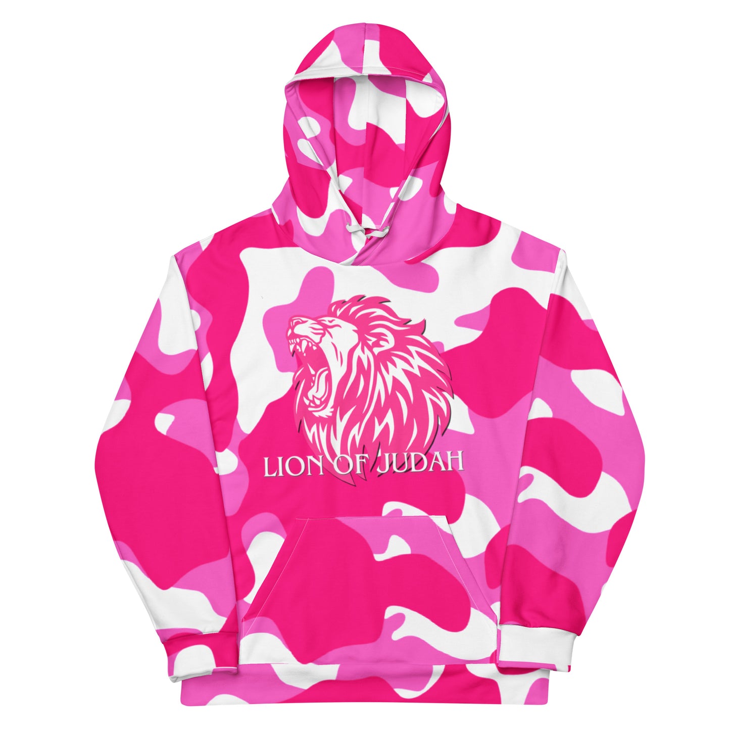 Pink Army Fatigue "Lion of Judah" Women's Hoodie