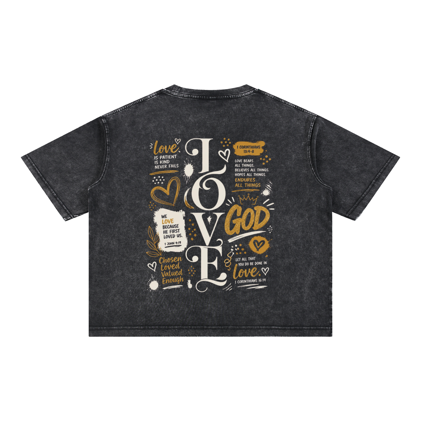 LOVE Mineral Wash Boxy Cotton T-Shirt