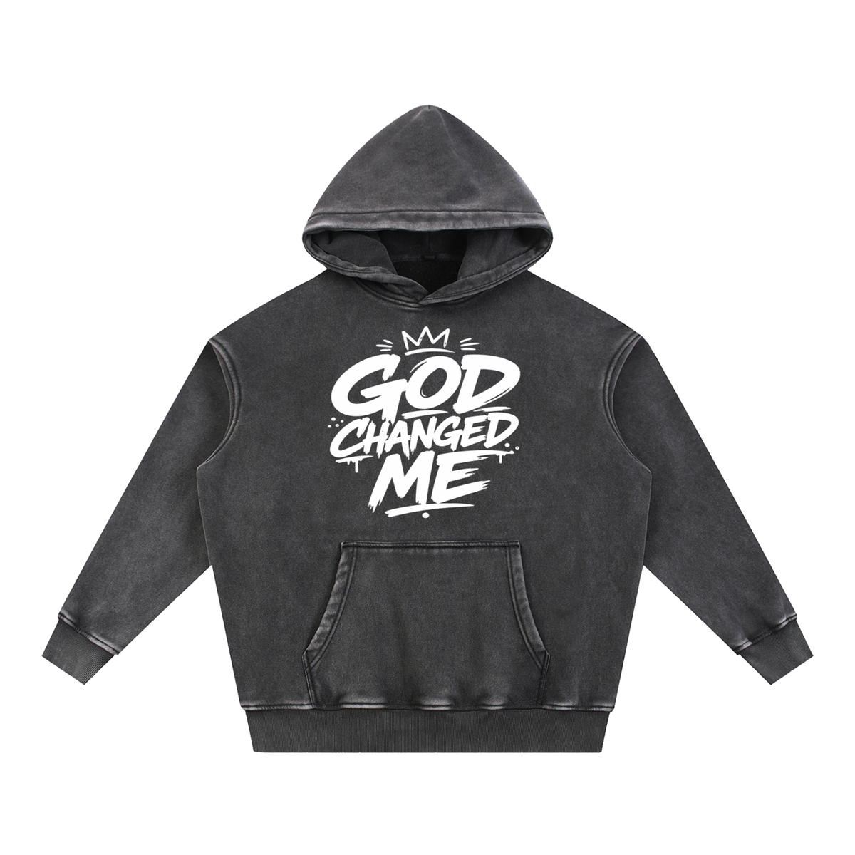 Snow Wash Fleece Oversize Hoodie
