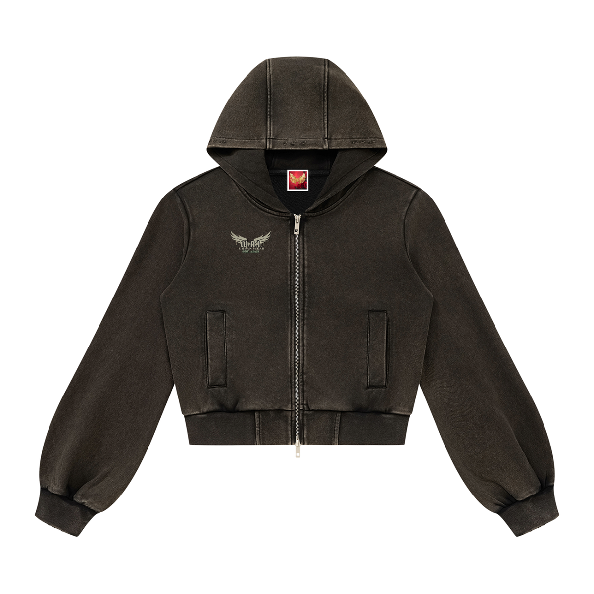 Women’s Vintage Wash Full Zip Hoodie