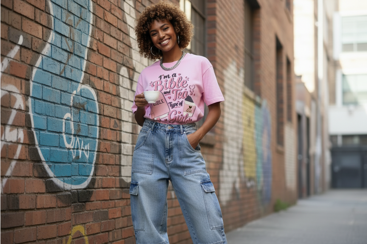 Bible & Tea Mineral Wash Boxy Cotton T-Shirt