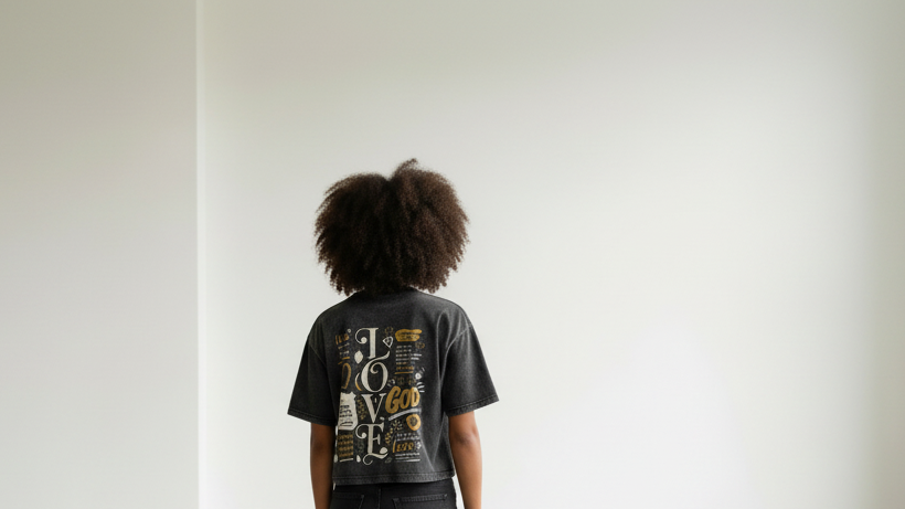 LOVE Mineral Wash Boxy Cotton T-Shirt